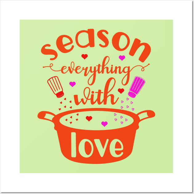 seasoning of love Wall Art by White Rabbit